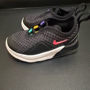 Nike Air Max 2 Toddler Black Sneakers with Pink and Multicolor Accents